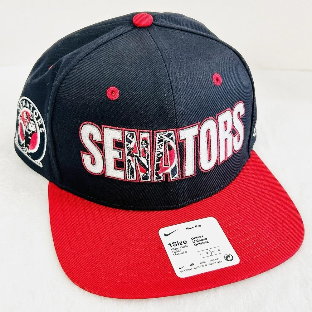 Nike Washington Senators Cooperstown Nike Pro Hat Cap Adjustable Snapback Blue
